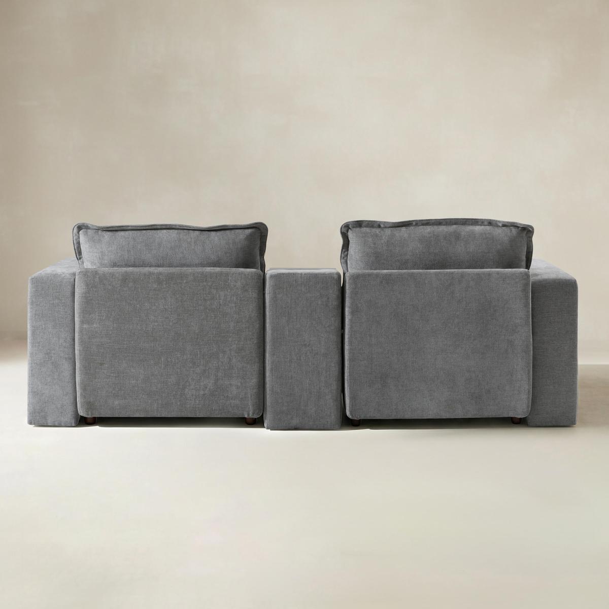Miriam Sectional Sofa with Storage, Tabletop, Cup Holders & USB Ports
