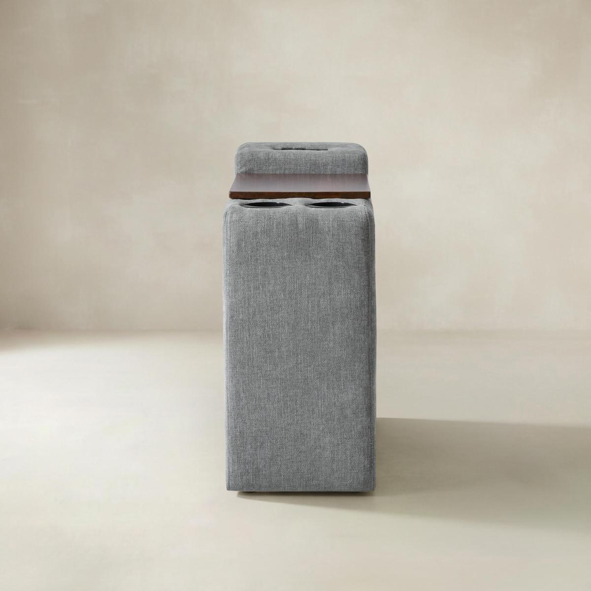 Miriam Sectional Sofa with Storage, Tabletop, Cup Holders & USB Ports