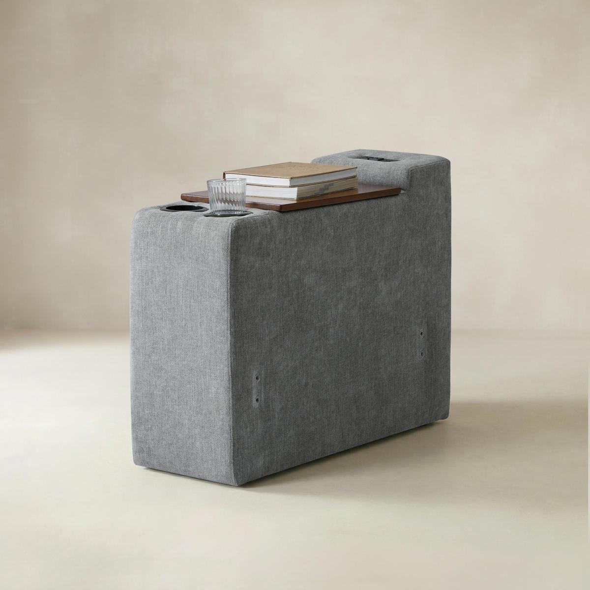 Miriam Sectional Sofa with Storage, Tabletop, Cup Holders & USB Ports