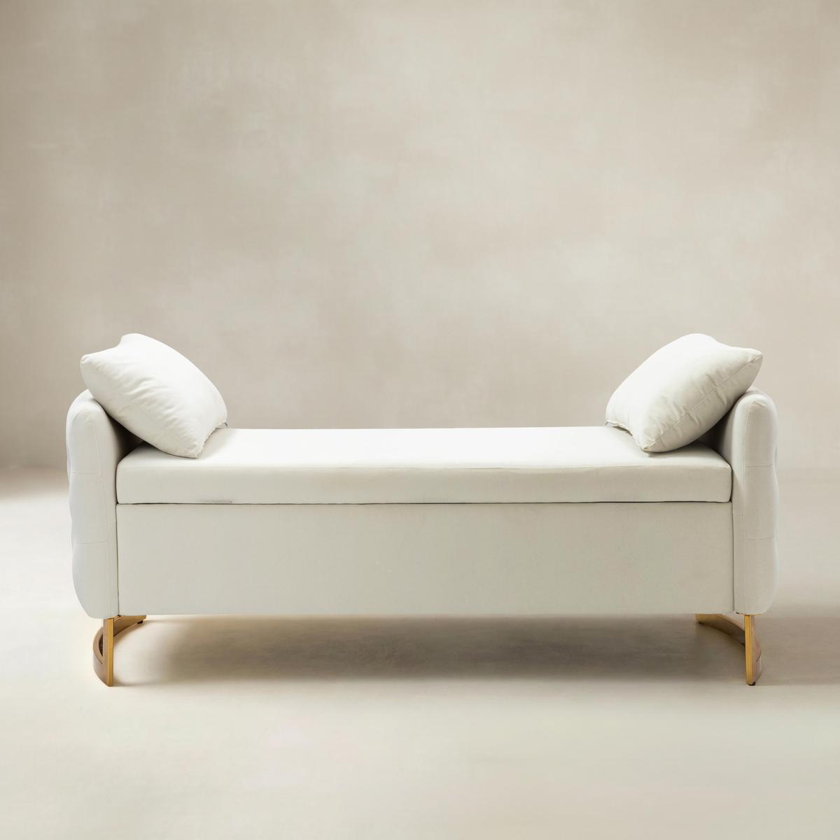 Angelo Upholstered Flip Top Storage Bench