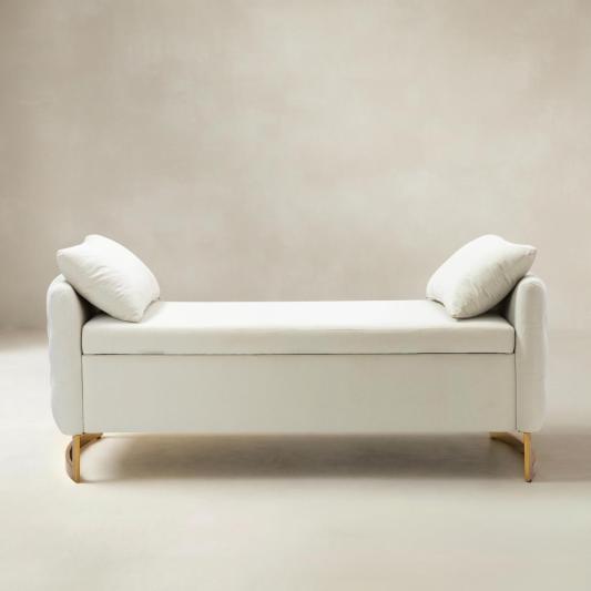 Angelo Upholstered Flip Top Storage Bench
