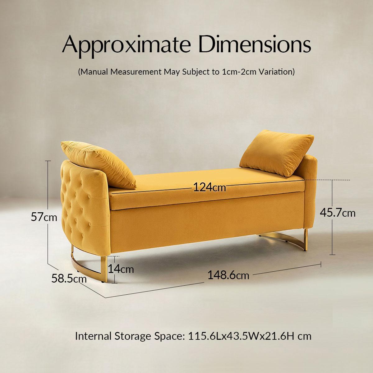 Upholstered Flip Top Storage Bench