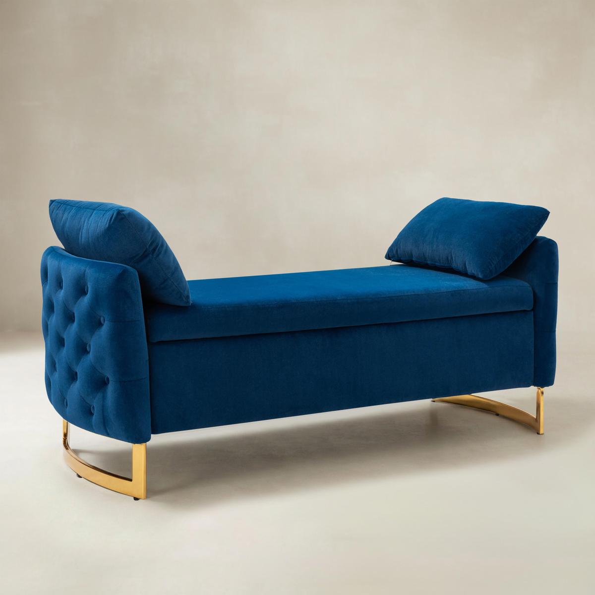 Angelo Upholstered Flip Top Storage Bench