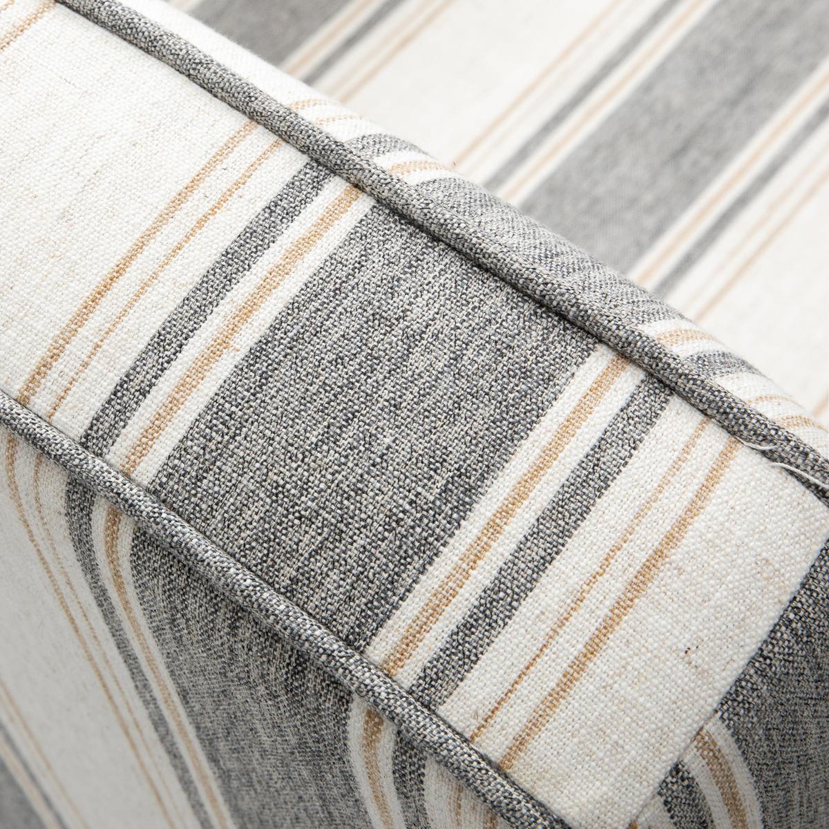 Randolph Elegant Farmhouse Style Armchair with Solid Wood Arms