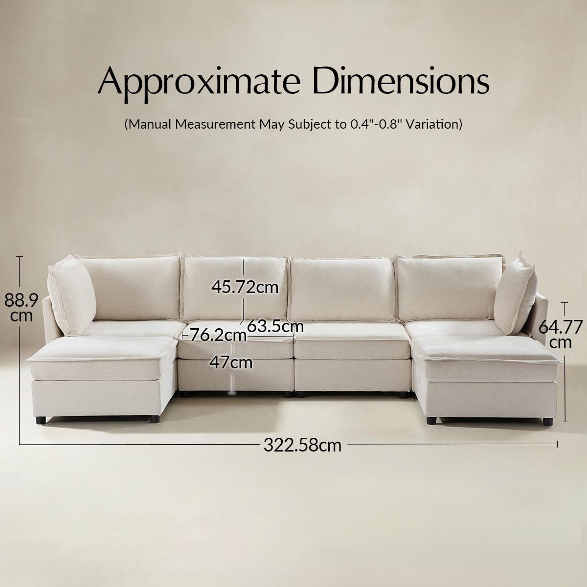 Modular Sectional Sofa with Storage