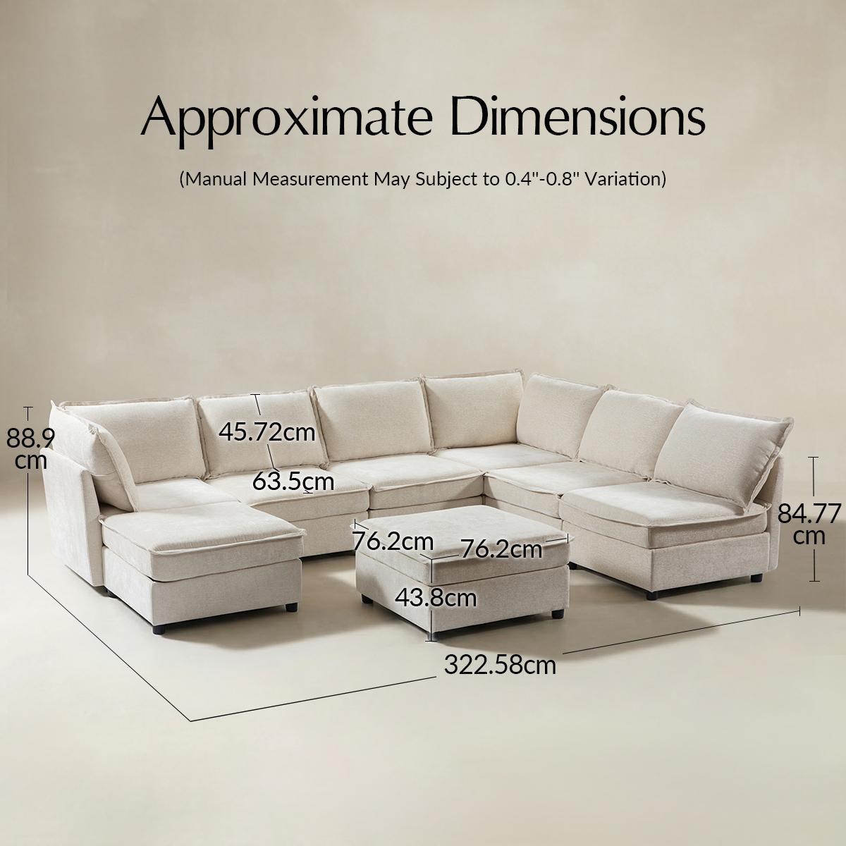 Victoria Modular Sectional Sofa with Storage