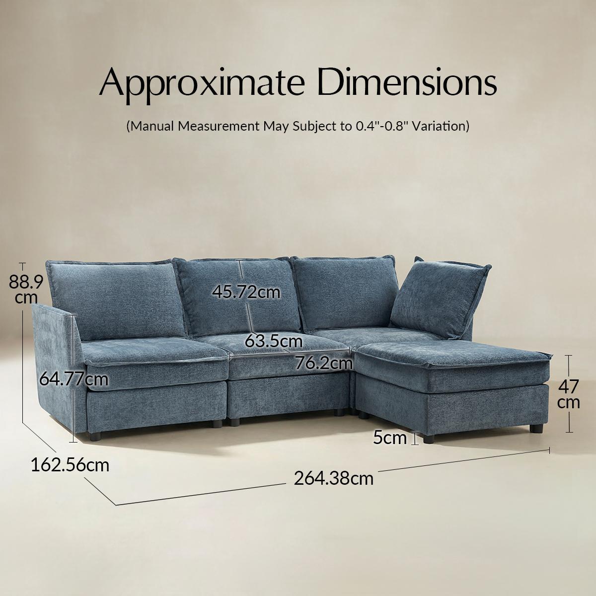 Modular Sectional Sofa with Storage