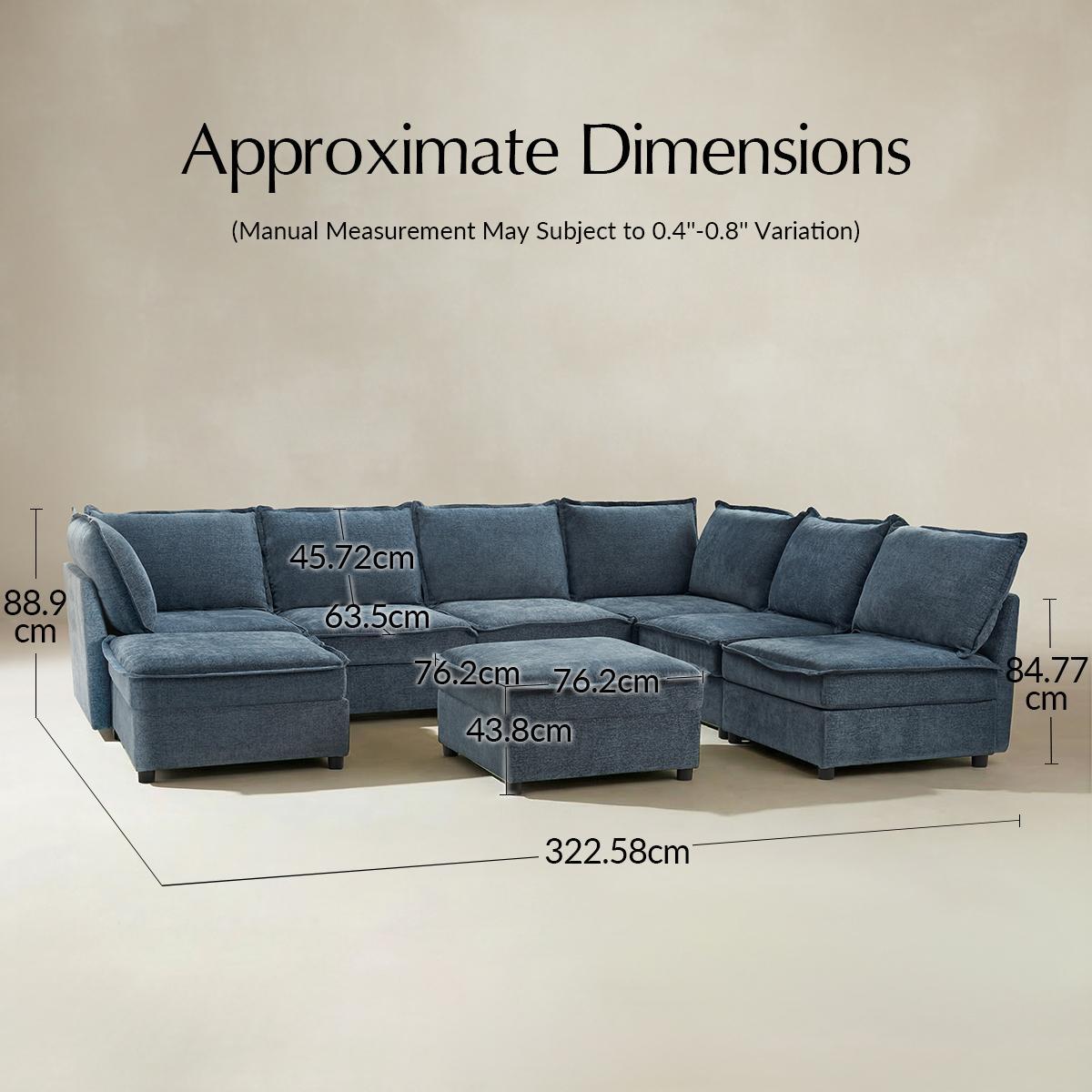 Victoria Modular Sectional Sofa with Storage