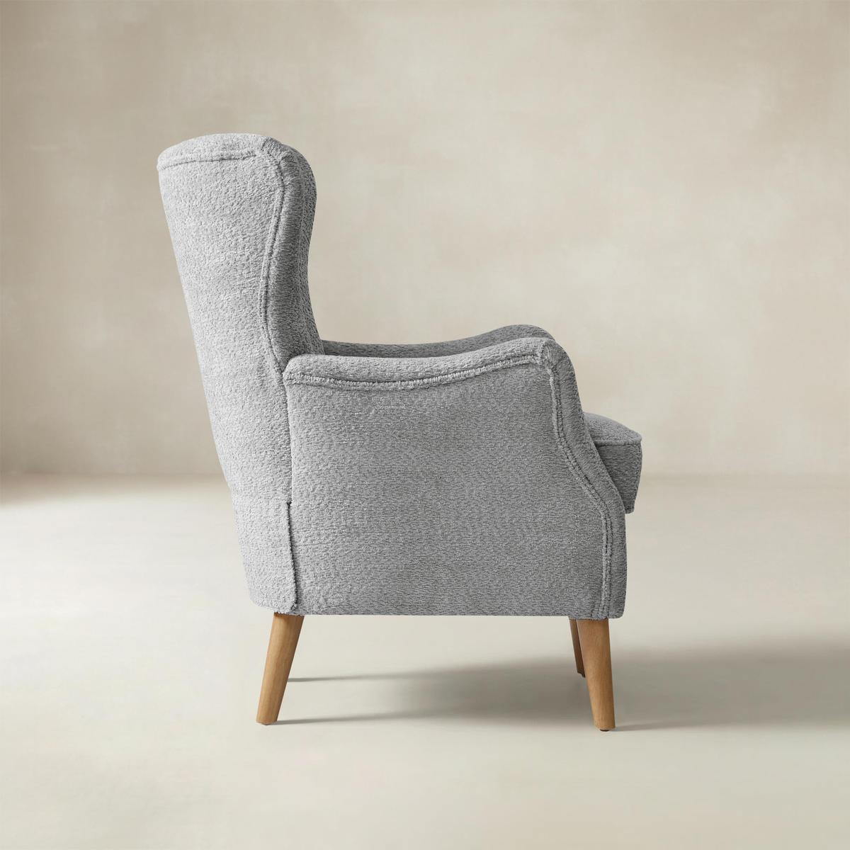 Dorothy Upholstered Armchair with Rubber Wood & Durable Legs