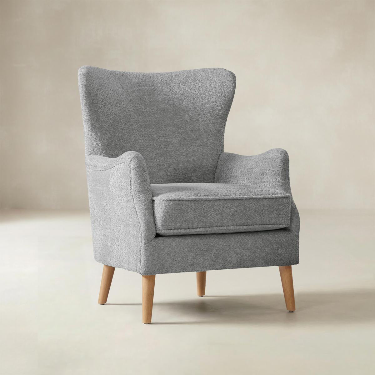 Dorothy Upholstered Armchair with Rubber Wood & Durable Legs