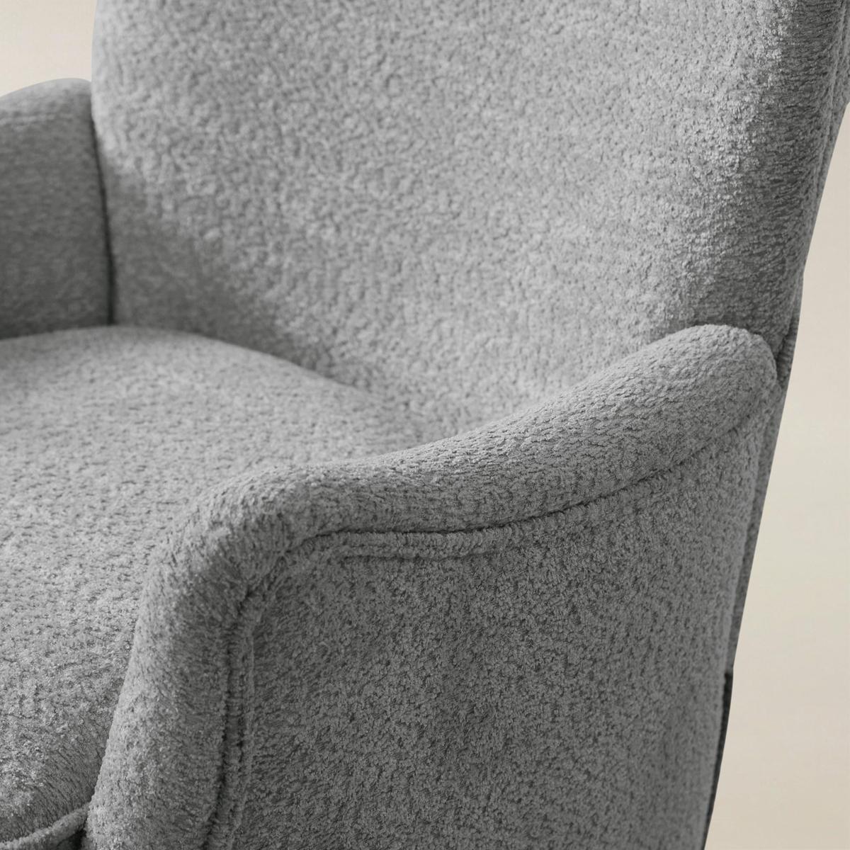 Dorothy Upholstered Armchair with Rubber Wood & Durable Legs