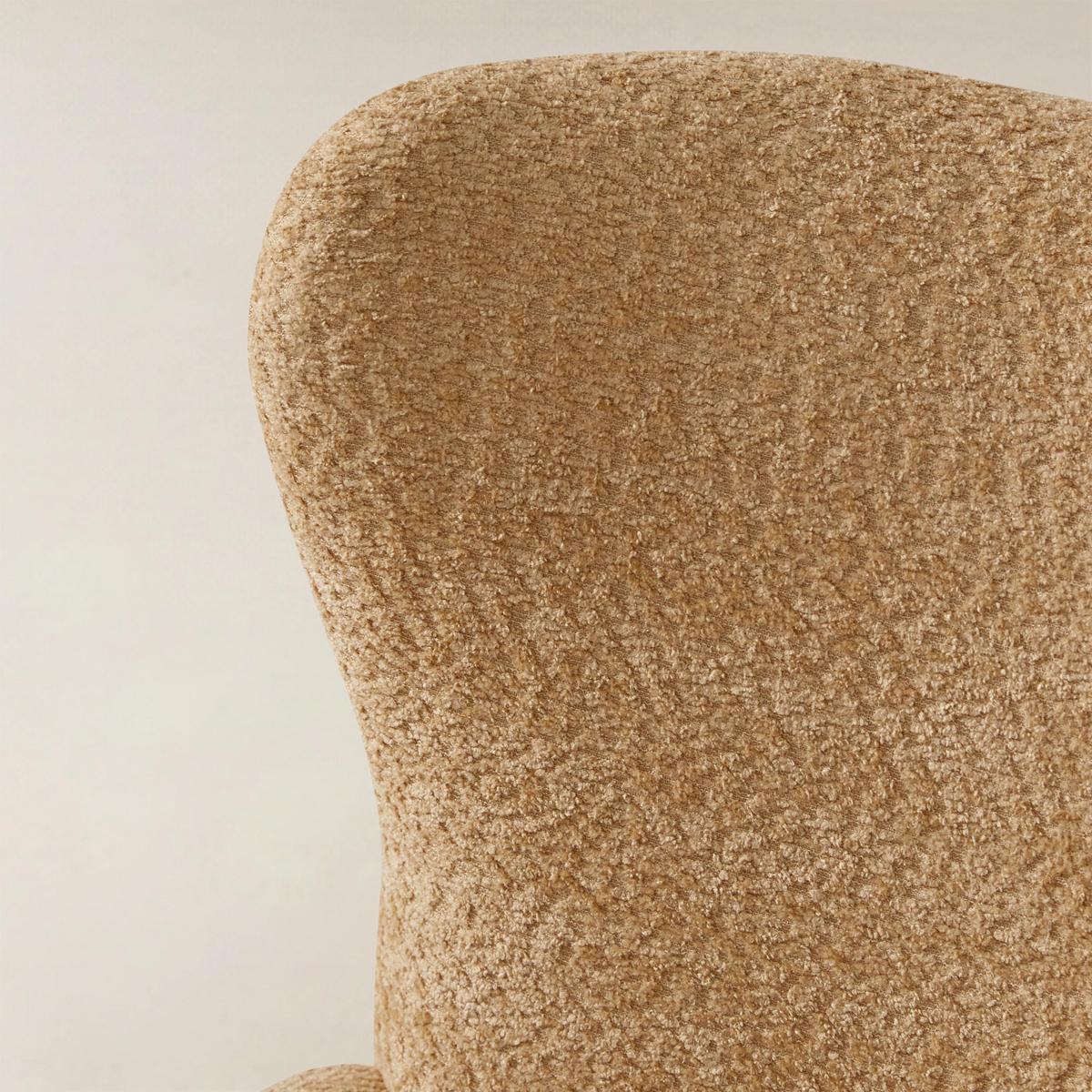 Dorothy Upholstered Armchair with Rubber Wood & Durable Legs