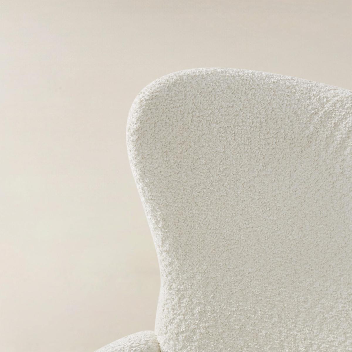 Dorothy Upholstered Armchair with Rubber Wood & Durable Legs