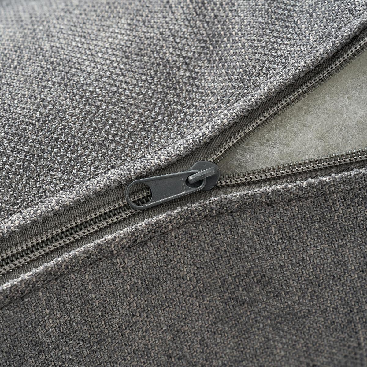 Miles Farmhouse Slipcovered Armchair with Large Ottoman