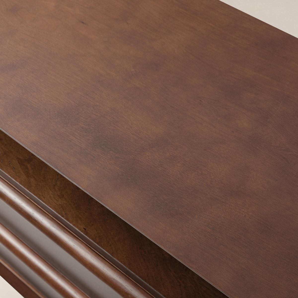 Lilian Mid-Century Bedside Table with Charging Station & Shelf