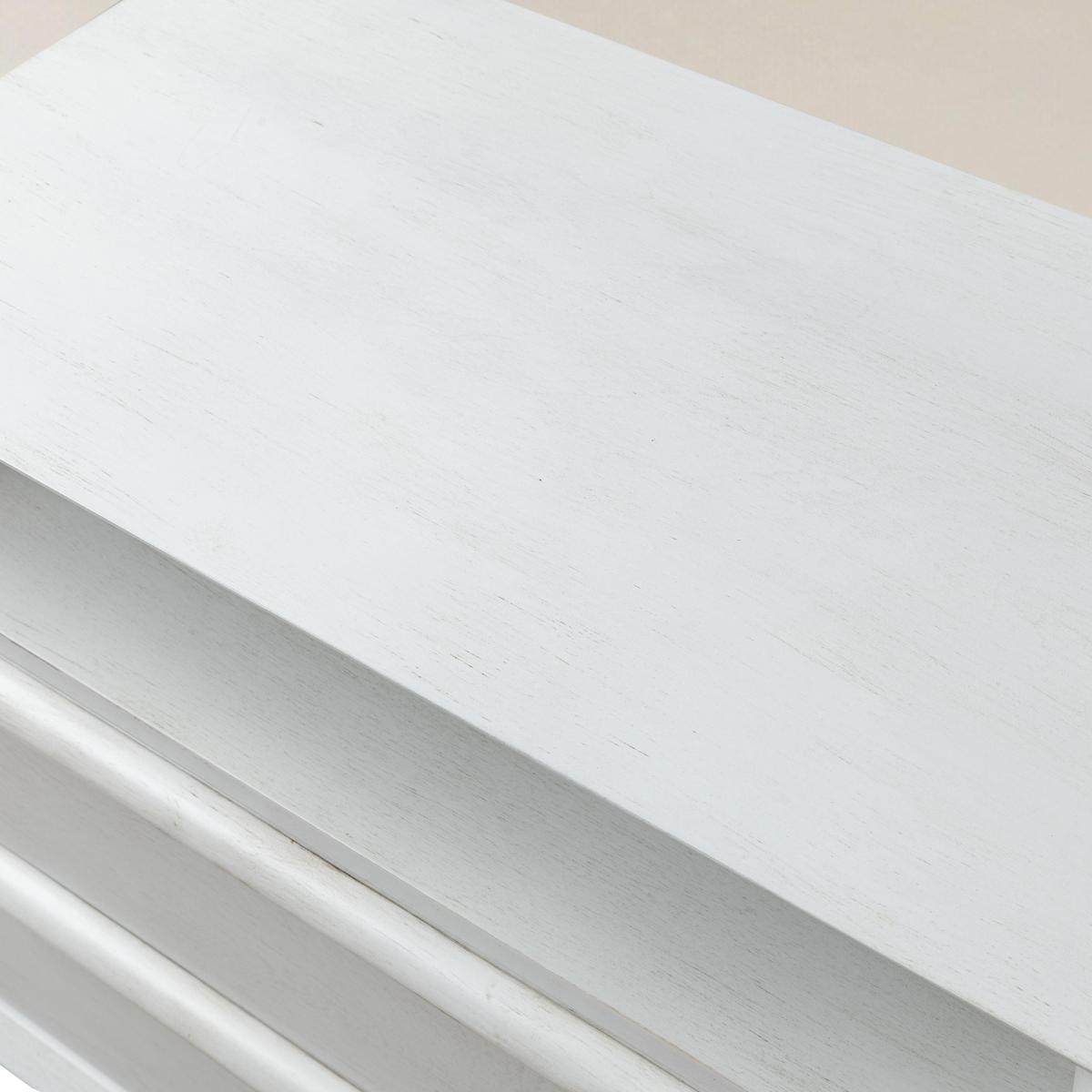 Lilian Mid-Century Bedside Table with Charging Station & Shelf