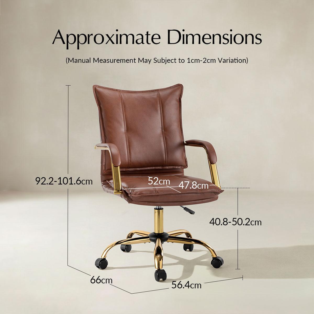 Michele Vegan Leather Adjustable Task Chair