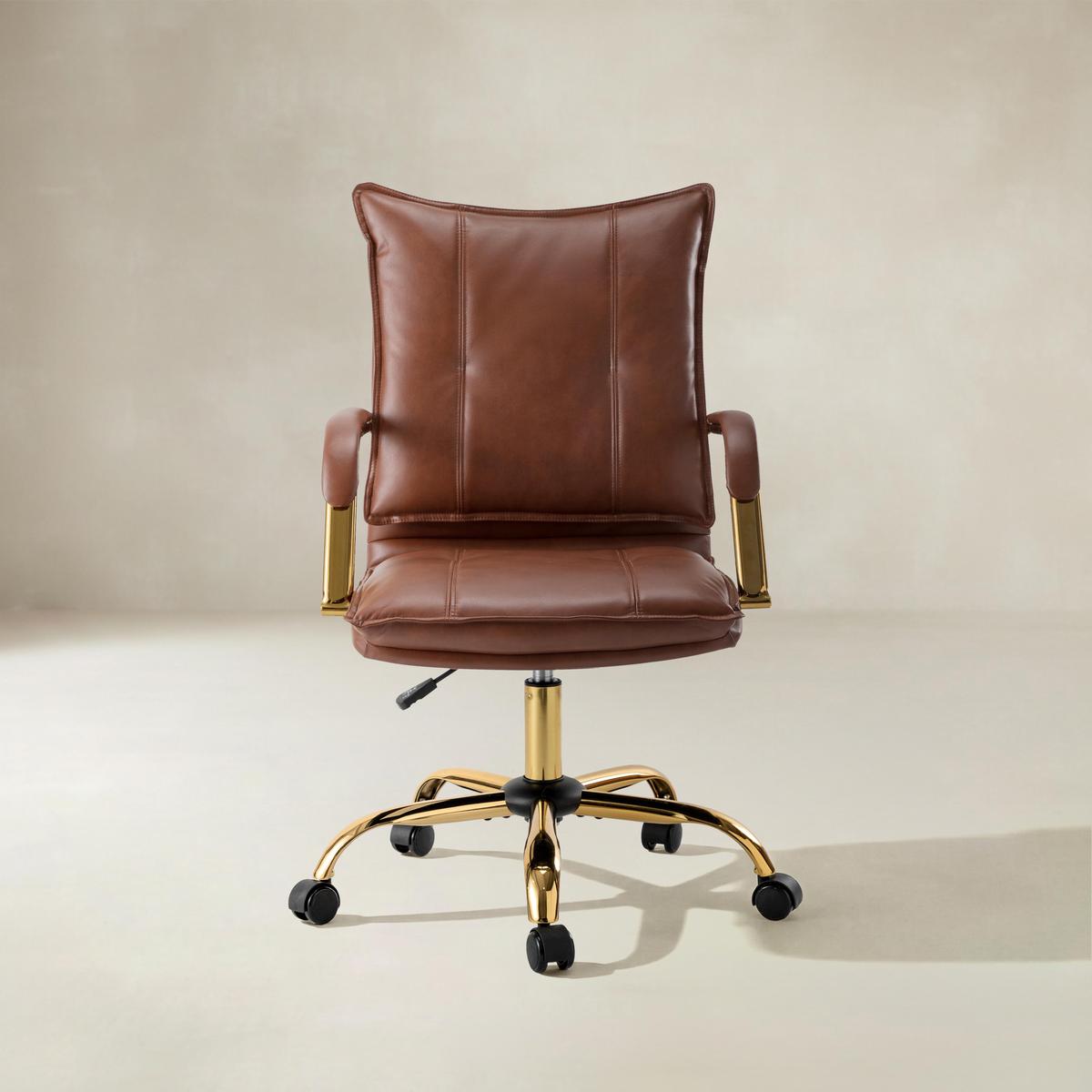 Michele Vegan Leather Adjustable Task Chair