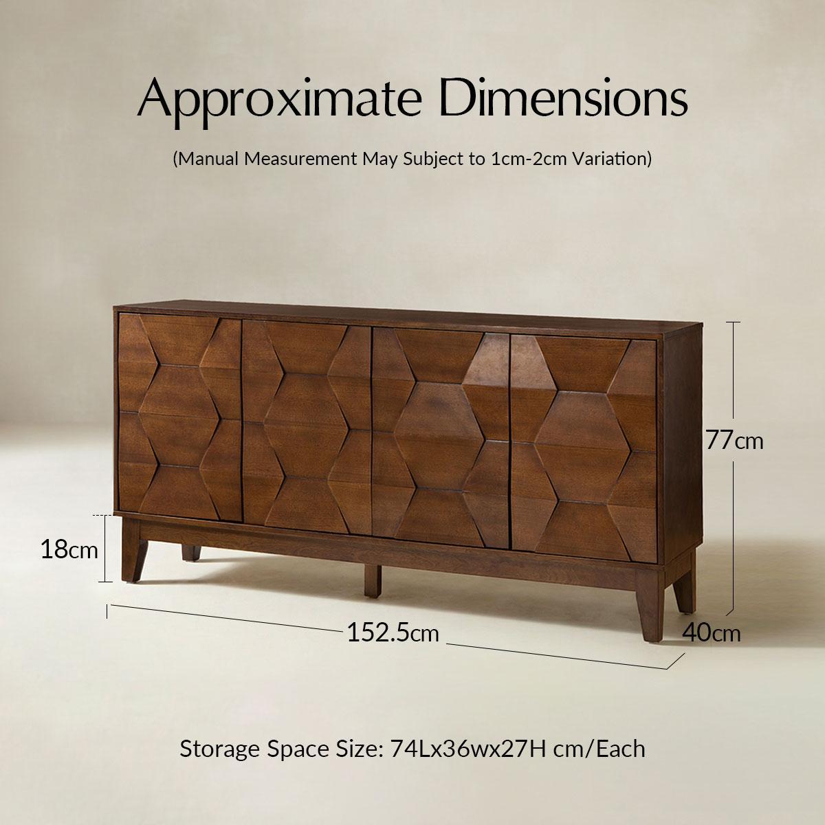 Kamu 152 cm Sideboard: Elegant and Practical Storage