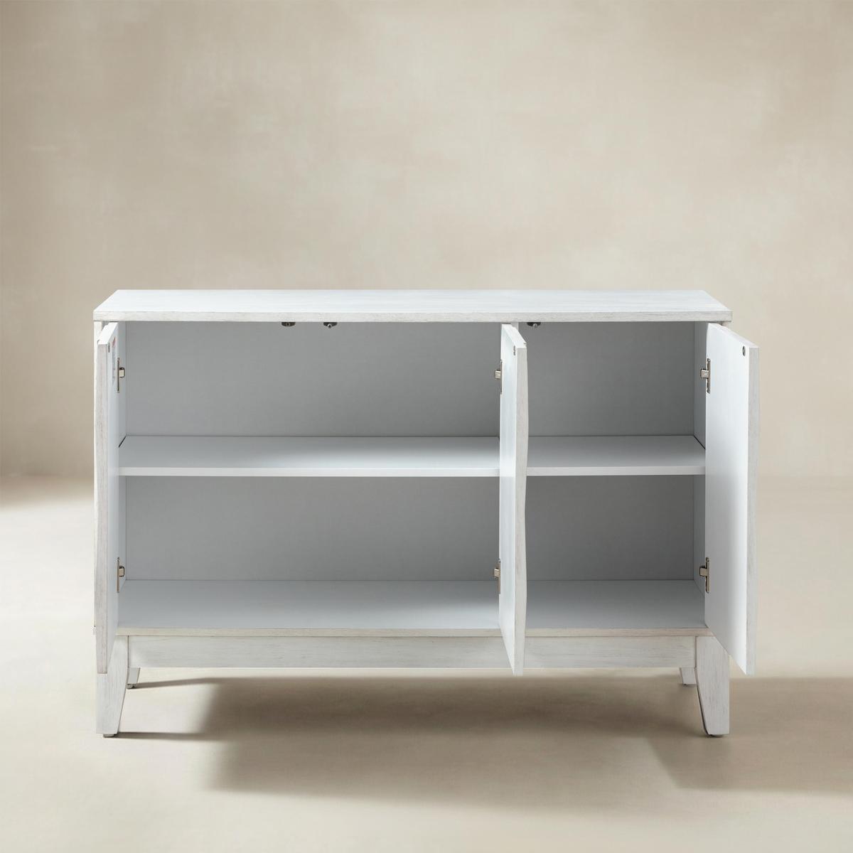 Kamu 115 cm Wide Sideboard with 3 Push-to-Open Doors