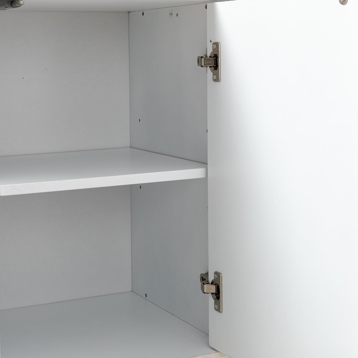 Kamu 115 cm Wide Sideboard with 3 Push-to-Open Doors