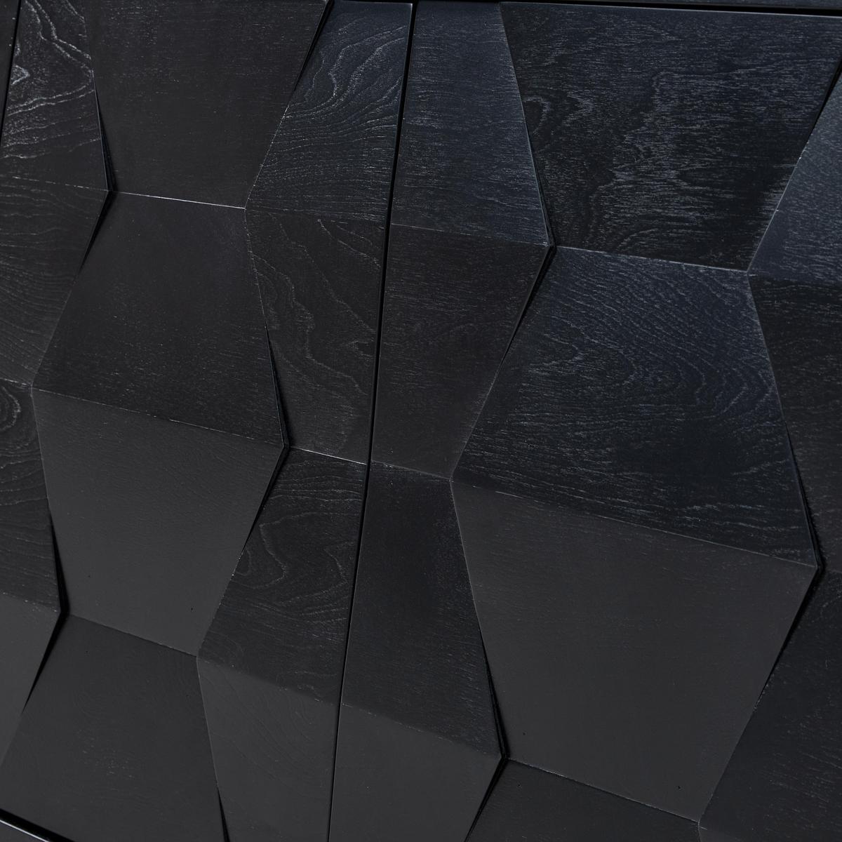 Kamu 115 cm Wide Sideboard with 3 Push-to-Open Doors