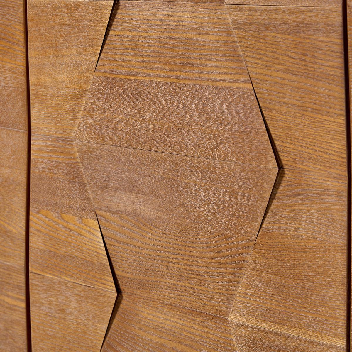 Kamu 115 cm Wide Sideboard with 3 Push-to-Open Doors