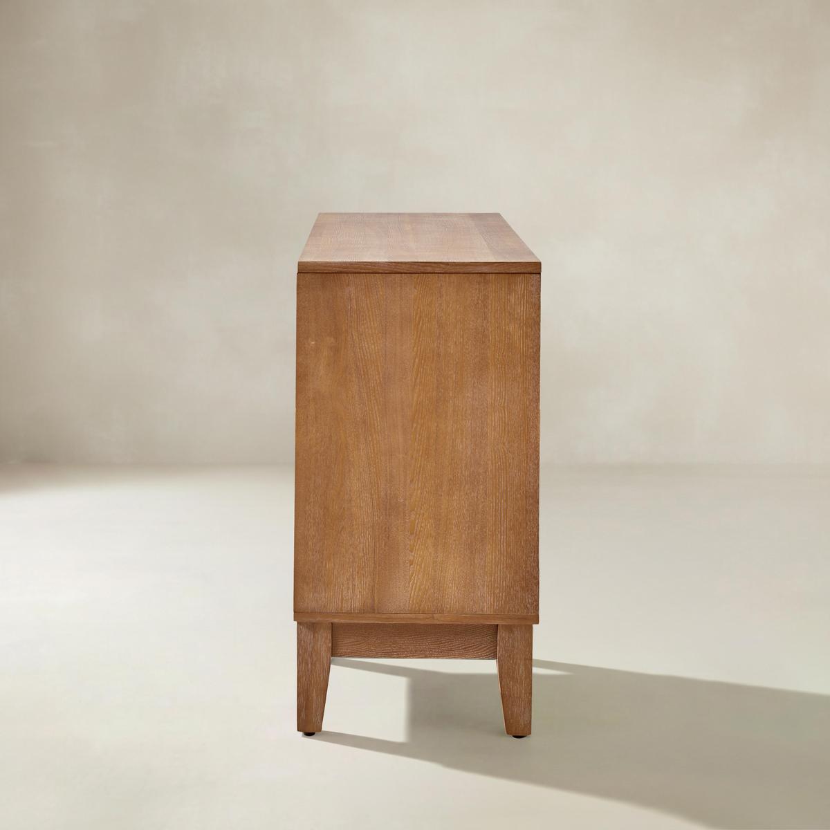 Kamu 115 cm Wide Sideboard with 3 Push-to-Open Doors