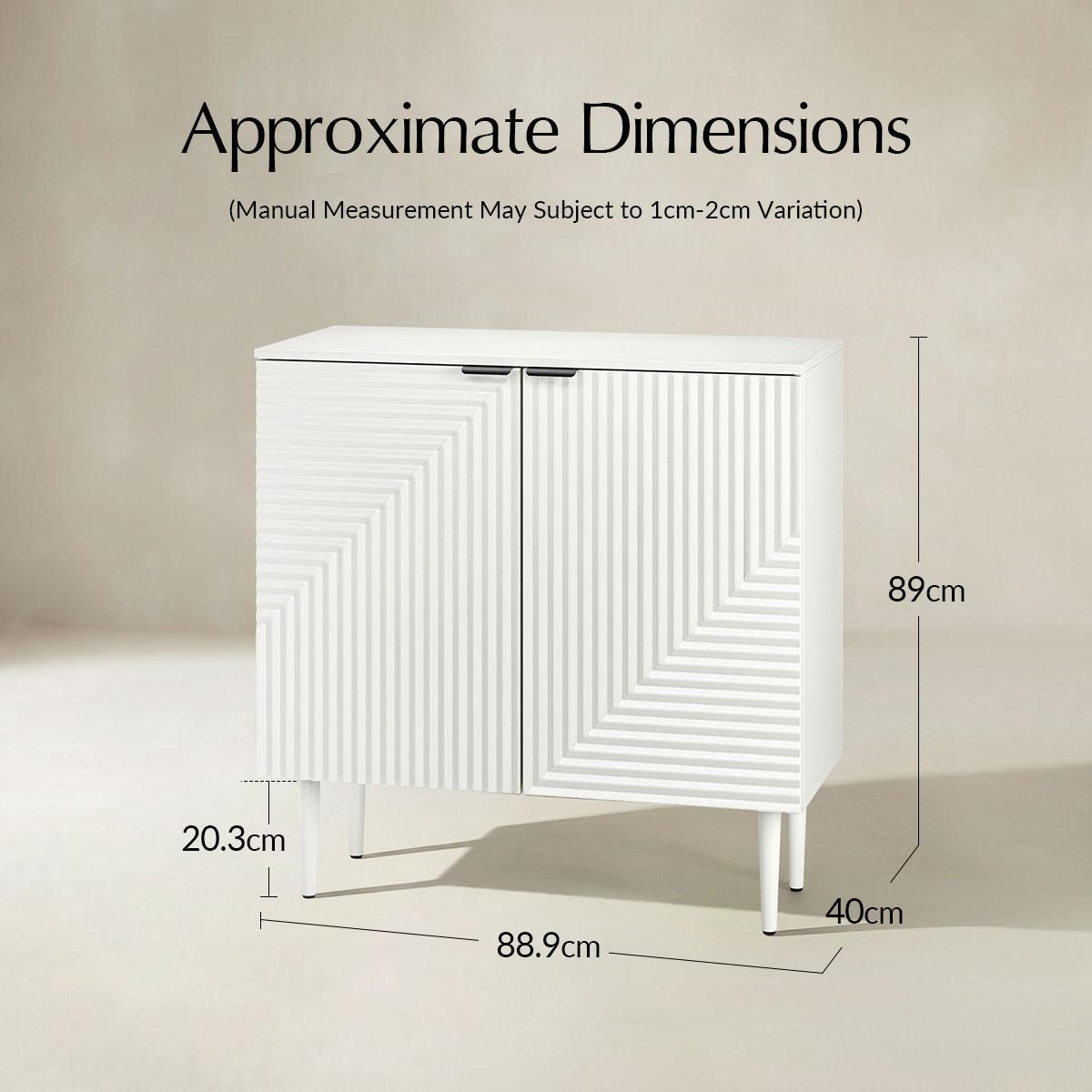 Lasse 89 cm Tall 2-Door Accent Cabinet