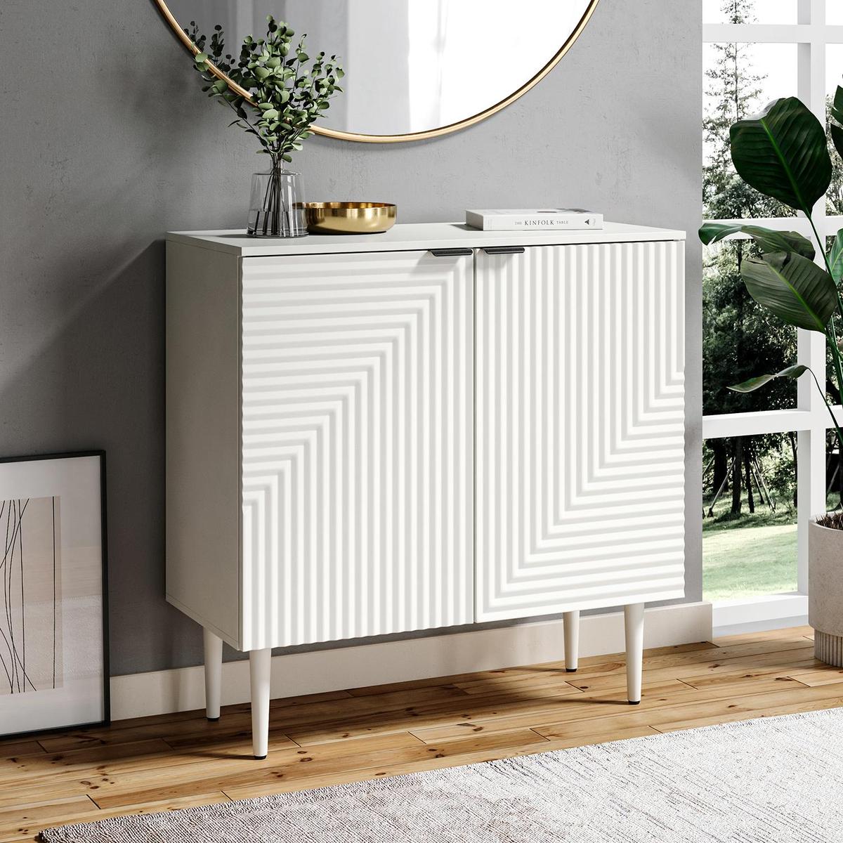 Lasse 89 cm Tall 2-Door Accent Cabinet