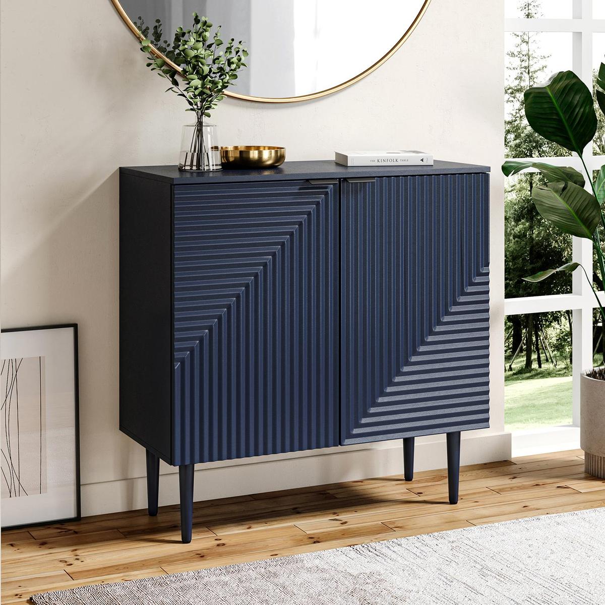 89 cm Tall 2-Door Accent Cabinet