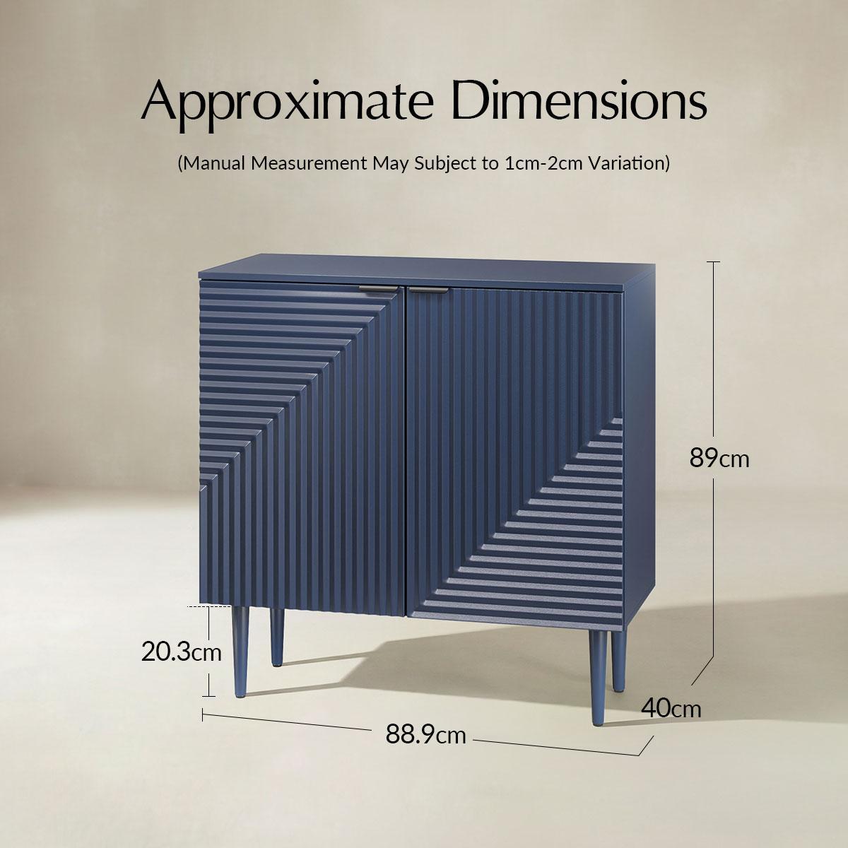 Lasse 89 cm Tall 2-Door Accent Cabinet