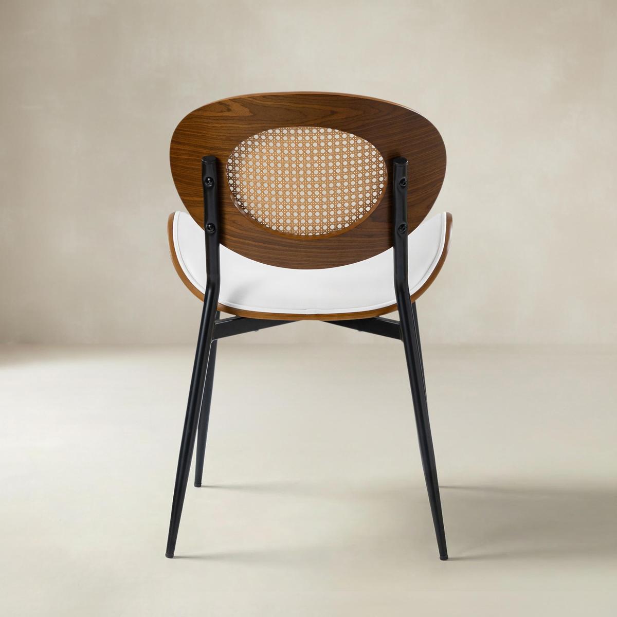 Flora Curved Wood Backrest Dining Chair Set of 2