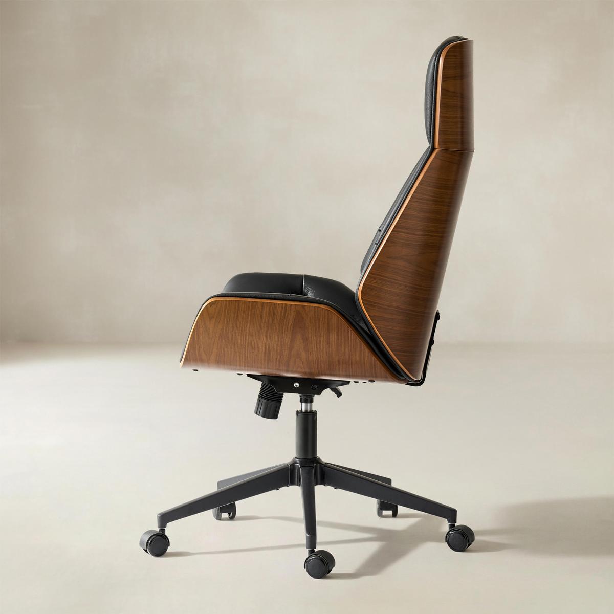 Linzy Genuine Leather Office Chair
