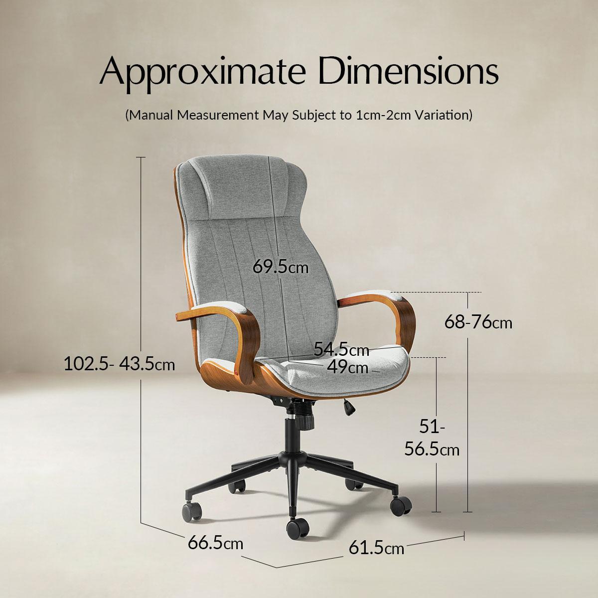 Amparo Plus Ergonomic Office Chair with Padded Arms