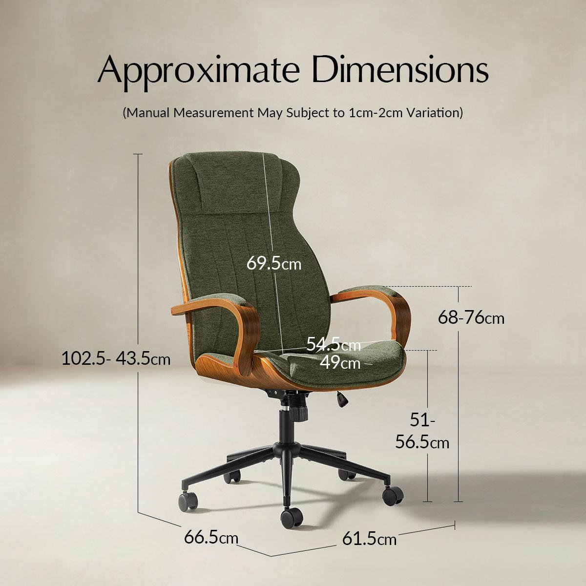 Amparo Plus Ergonomic Office Chair with Padded Arms