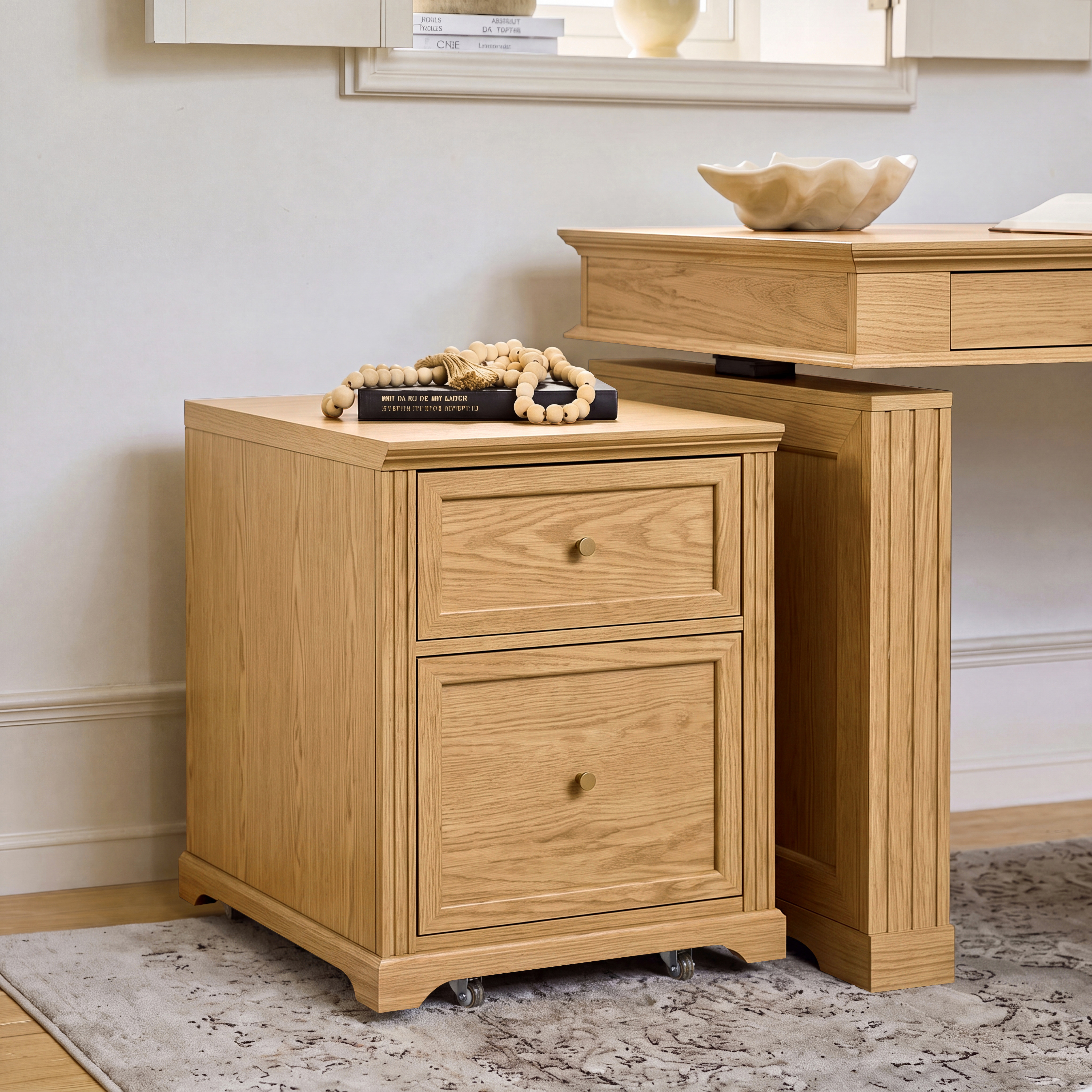 Julia Farmhouse Wood Filing Cabinets
