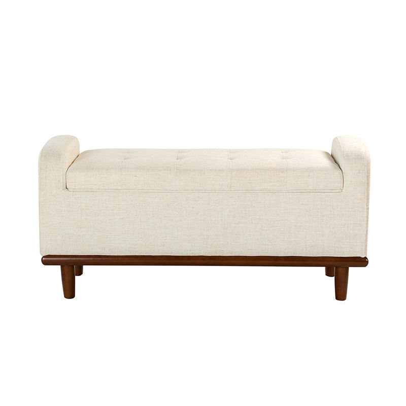 Clover Storage Bench – Tufted Seat with Hidden Organiser Space