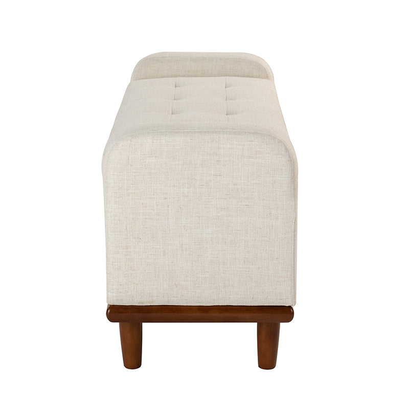 Clover Storage Bench – Tufted Seat with Hidden Organiser Space