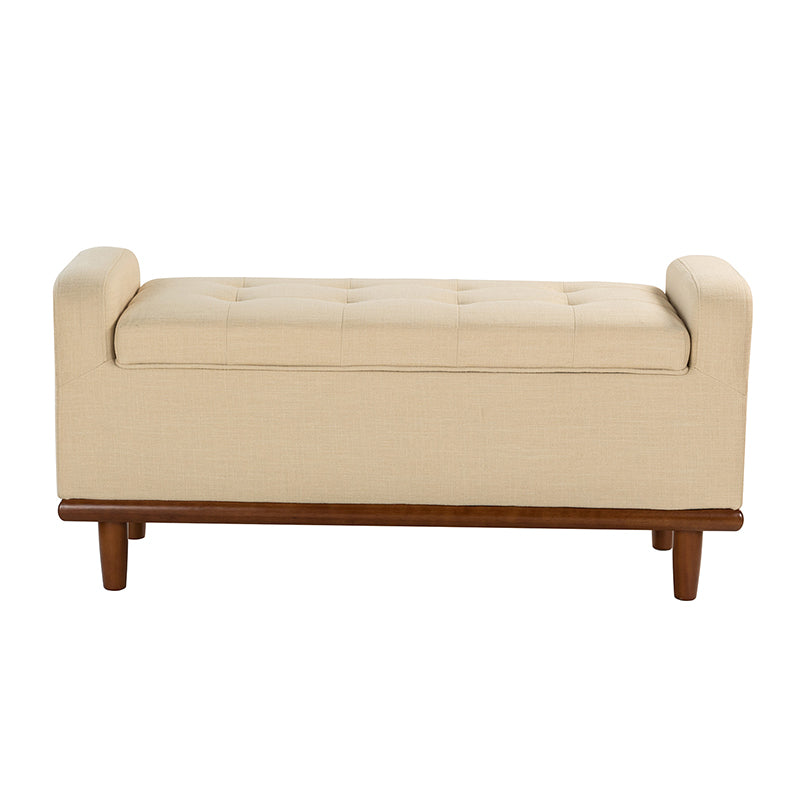 Clover Storage Bench – Tufted Seat with Hidden Organiser Space