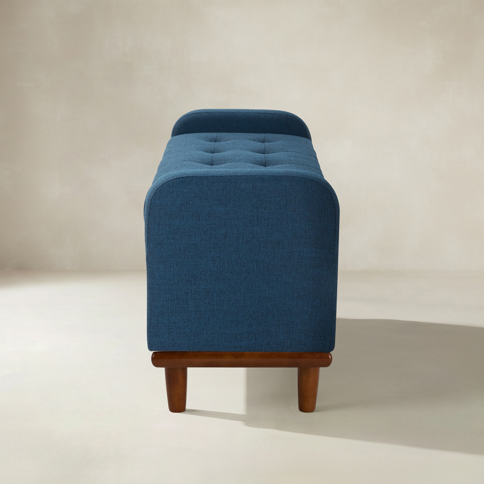 Clover Storage Bench – Tufted Seat with Hidden Organiser Space