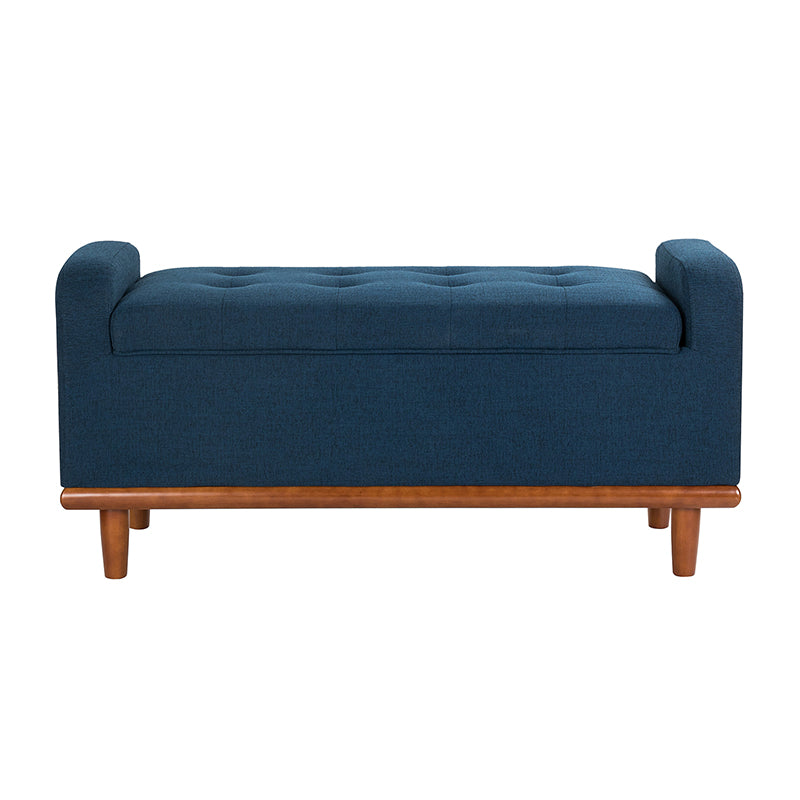 Clover Storage Bench – Tufted Seat with Hidden Organiser Space