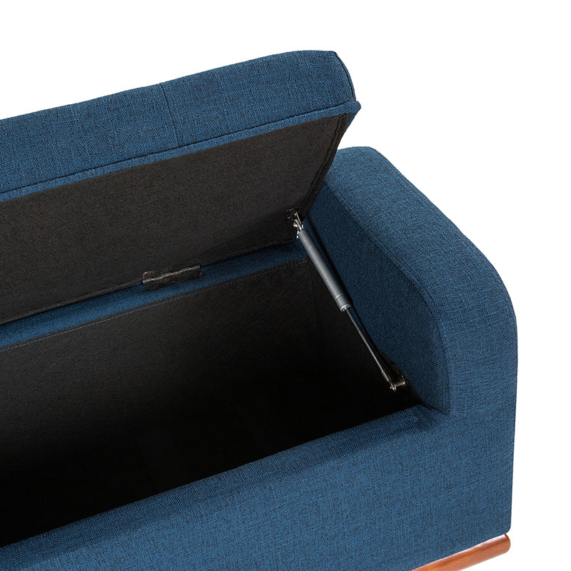 Clover Storage Bench – Tufted Seat with Hidden Organiser Space