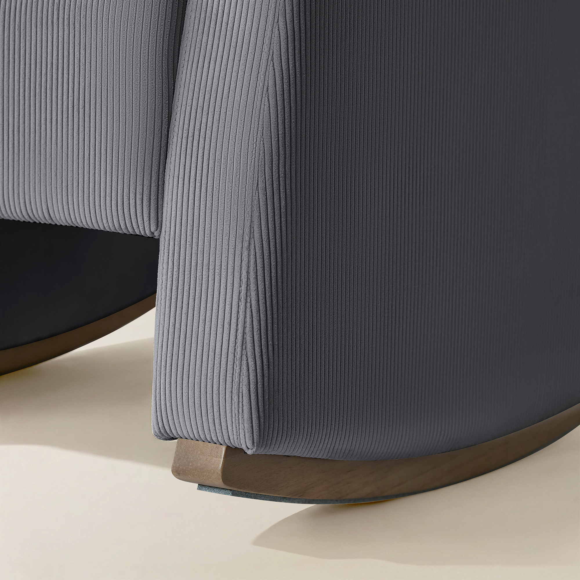 Richard Soft Corduroy Rocking Chair and Ottoman