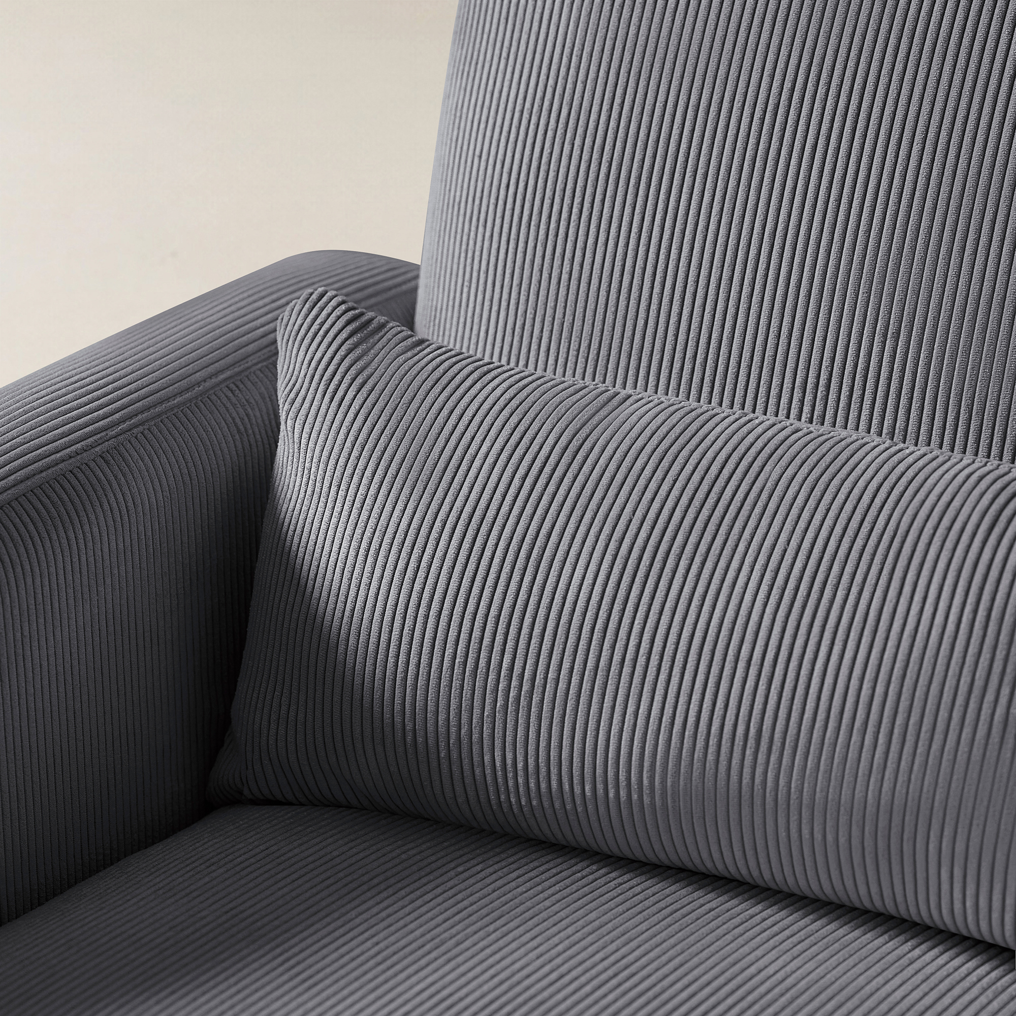 Richard Soft Corduroy Rocking Chair and Ottoman