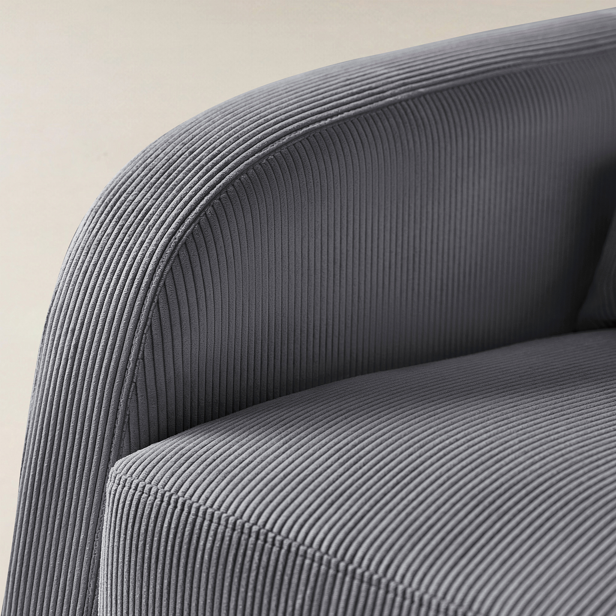 Richard Soft Corduroy Rocking Chair and Ottoman