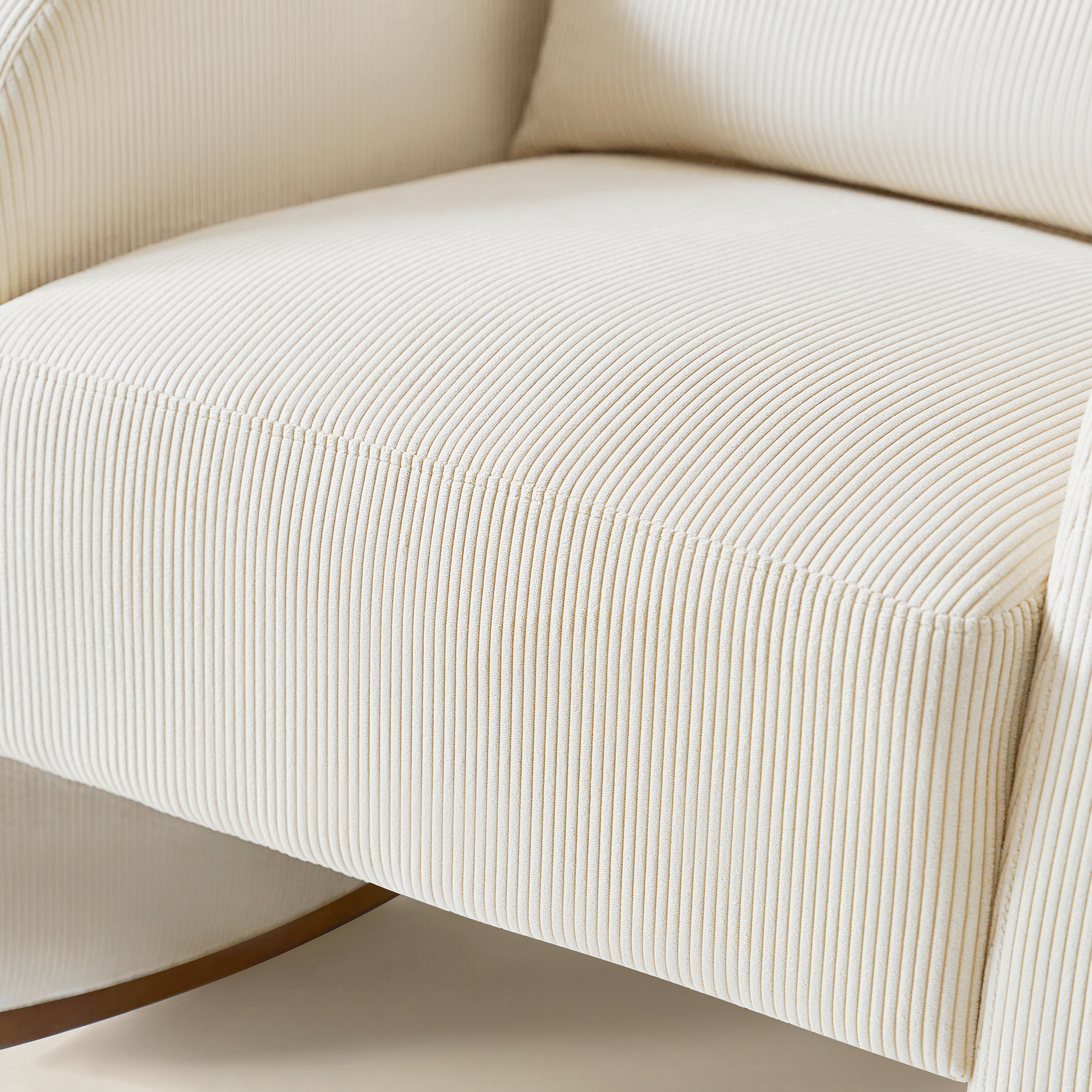 Richard Soft Corduroy Rocking Chair and Ottoman