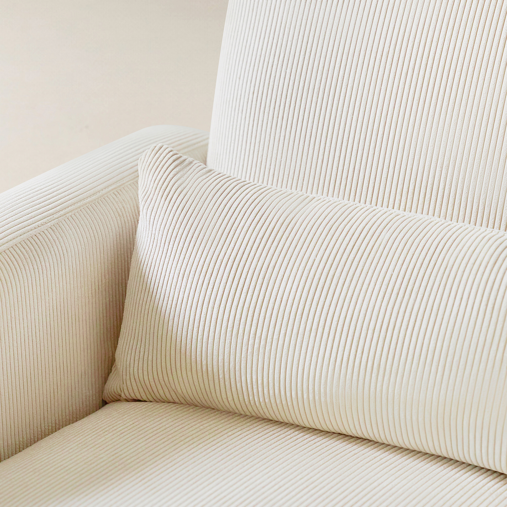 Richard Soft Corduroy Rocking Chair and Ottoman