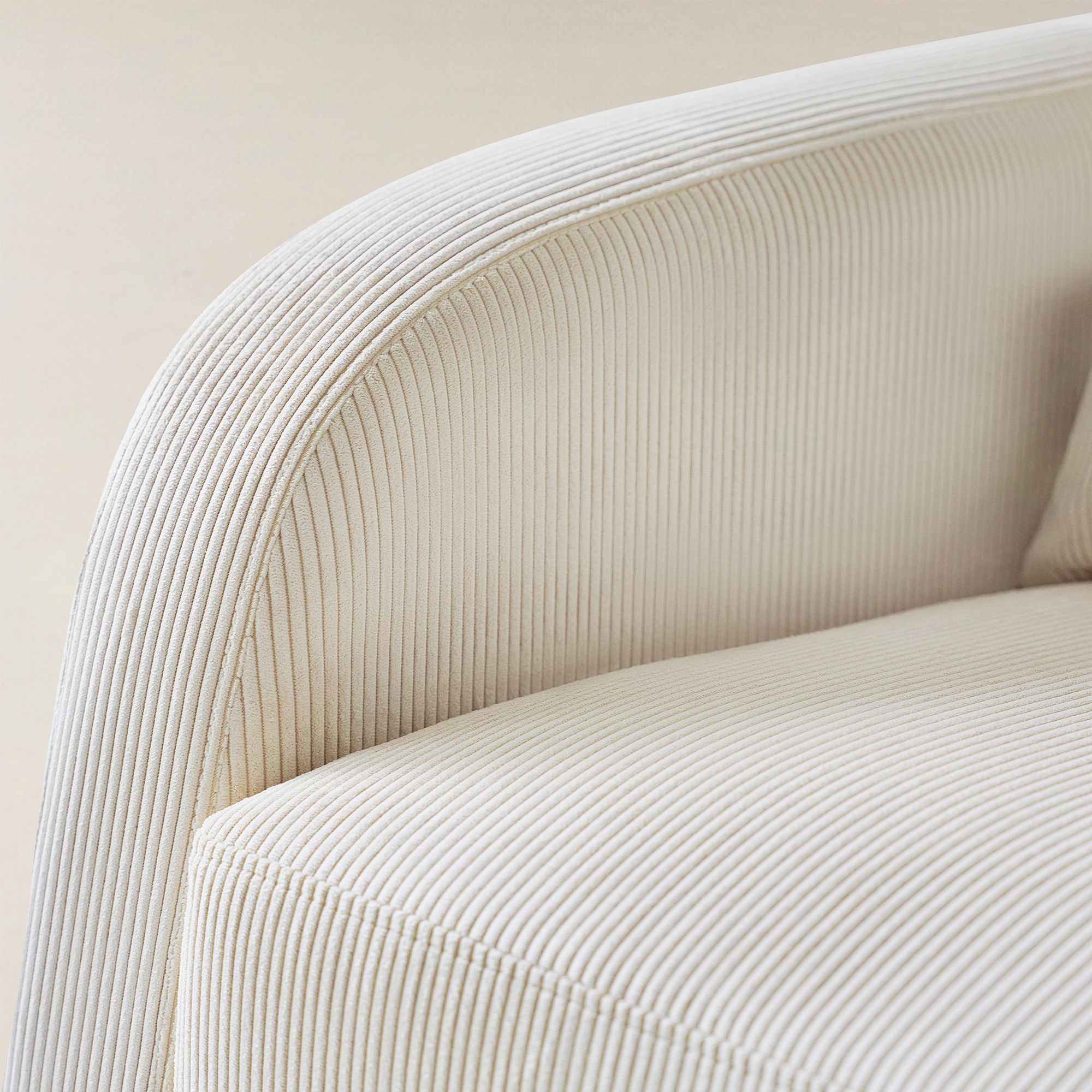 Richard Soft Corduroy Rocking Chair and Ottoman