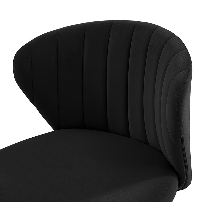 Troy Velvet Swivel Barstool Adjustable Height & Modern Design (Set of 1)